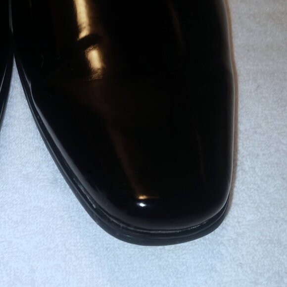 Like New Calvin Klein CK Brodie LA Men\'s Oxford Dress Shoes Gloss Black main image 6